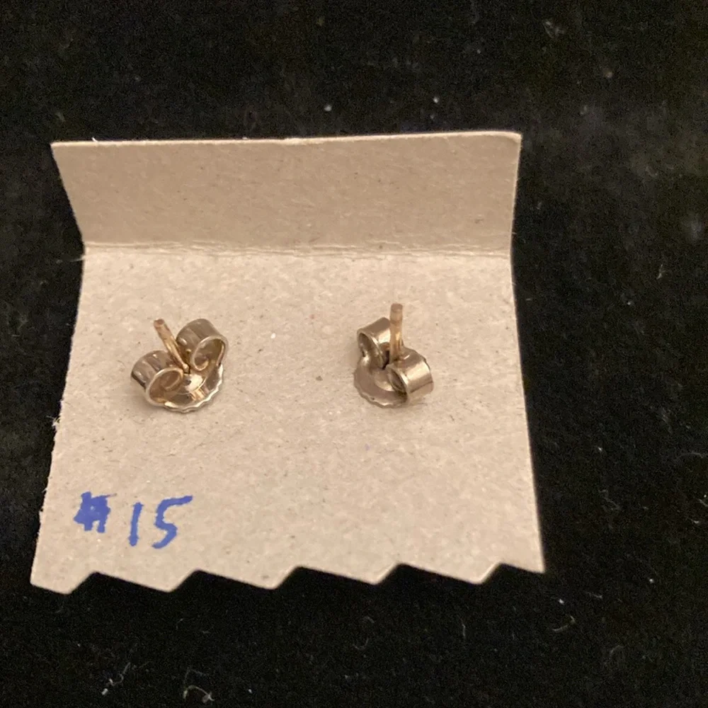Cute Enamel LADYBUG EARRINGS; pierced posts